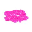 Silicone Cat Nail Caps - 20 PCS, Size S, Rose Red, Soft Pet Protectors - 2
