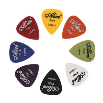 Alice 50 PCS ABS Electric Guitar Picks, Mirror Surface, 0.58mm, Random Color - 1