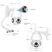 OU-A1IN PTZ WiFi Smart Dome Camera, 355 Rotation, Two-Way Intercom (EU Plug) - 4