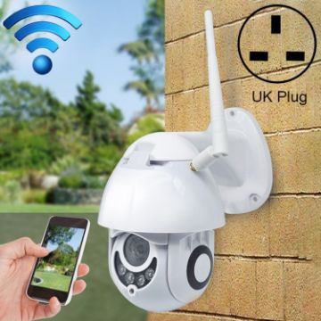 OU-A1IN PTZ 355 Infrared WiFi Smart Dome Camera, Two-Way Intercom UK Plug - 1