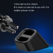 Universal Car Phone Holder Base - 5 PCS Air Outlet Clip, Golden Reflection - 3