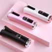 Portable Wireless USB Rotating Curling Iron - Pink, Travel-Friendly - 7