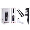 Portable Wireless USB Rotating Curling Iron - Pink, Travel-Friendly - 8