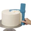 Adjustable Pink Cake Scraper Smoother Fondant Spatulas Edge Cream Tool - 2