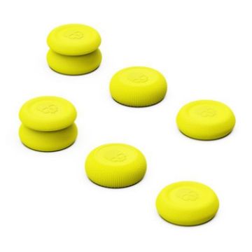 Yellow Anti-Skid Heightening Rocker Cap Suit for NS PRO/PS4/PS5 Controller - 1