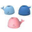 Silicone Whale Toothbrush & Pen Holder 3 PCS - Light Blue - 2