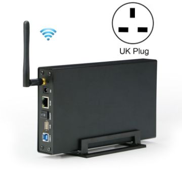 Blueendless 3.5" Mobile Hard Disk Box WIFI NAS Private Cloud Storage UK Plug - 1