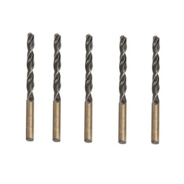 10.5mm 4341 Steel Twist Drill Bit Set - 5 PCS Black Yellow High-Speed - 1