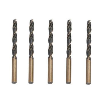 5 PCS 12.5mm 4341 Steel Twist Drill Black Yellow High-Speed Plate - 1