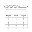 5pcs M35 Cobalt 11.0mm HSS Twist Drill Bit for Stainless Steel - 8