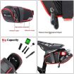 WEST BIKING Waterproof Bicycle Tail Bag - Large Saddle Bag (Black Gray) - 4