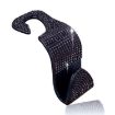 Car Rear Seat Hooks - 3 PCS Multi-Function Diamond-Studded, Black - 1