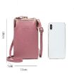 Ladies Mobile Phone Bag Shoulder Messenger Bag Wallet Light Blue H2107 - 3