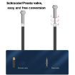 West Biking Portable High Pressure Bicycle Pump - Silver, Mountain & Road - 6
