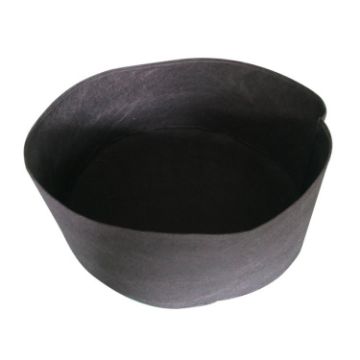 115L Black Felt Planting Barrel - 70x30cm Non-Woven Seedling Bag - 1
