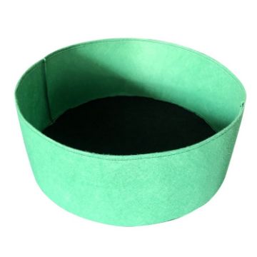 115L Grass Green Felt Planting Barrel - 70x30cm Non-Woven Seedling Bag - 1