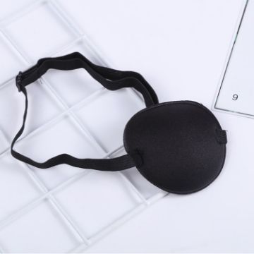 Kids Pirate Eye Mask - 2pcs Black Amblyopia Strabismus Full Cover - 1
