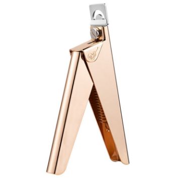 Golden Stainless Steel U-Shaped French Nail Cutter for Fake Nails - 1