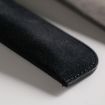 Brown Leather Pencil Bag - Simple Portable PU Stationery Protective Shell - 4