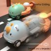 Cute Whale Pull Back Car Toy - Cartoon Pet Mini Puzzle for Kids - 6