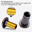 2 PCS Security Door Cat Eye HD Lens 200 Wide-Angle 16mm Red Bronze - 6