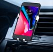 Space Silver Multifunctional Mobile Phone Holder for Car Air Outlet - 7