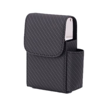 Woven Black Cigarette Box Style Business Card Case - 1