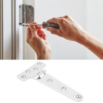 Thickened Stainless Steel T-Shaped Glass Door Hinge 100x54x4.8mm - 1