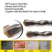 2pcs 10x110mm Triangle Handle Electric Shock Drill Bit for Wall & Soil - 6