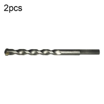 2pcs Electric Shock Drill Bits 10.5x110mm Triangle Handle for Wall/Cement - 1