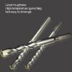 2pcs Electric Shock Drill Bits 10.5x110mm Triangle Handle for Wall/Cement - 5