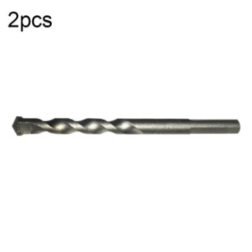 2pcs 12x115mm Triangle Handle Electric Shock Drill Bit for Wall/Cement - 1