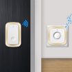 CACAZI A58 Smart Wireless Doorbell, US Plug, Gold, No Battery Needed - 7