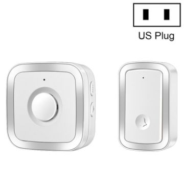 CACAZI A58 1 For 1 Smart Wireless Doorbell, US Plug, Silver, No Battery - 1