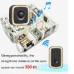 CACAZI A58 1 For 1 Smart Wireless Doorbell, EU Plug, Black Silver - 4