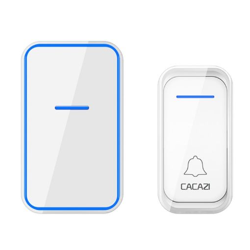 CACAZI Wireless Doorbell & Elderly Pager, US Plug, White - 1