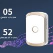 CACAZI M20 Wireless Doorbell Alarm, EU Plug, 1 For 3 Door Sensor, Black - 8
