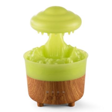 V50 Desktop Night Light Humidifier & Aroma Diffuser, US Plug, Green - 1