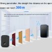 CACAZI A19 Wireless Music Doorbell, No Battery, US Plug, Black, 1 for 3 - 5