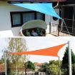 Triangle Outdoor Sunshade Sail, Waterproof, Anti-UV, 2.4m, Orange - 7