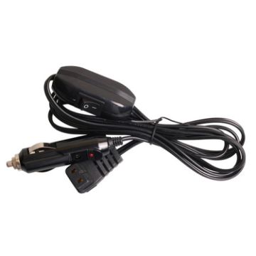 12/24V Car Compressor Refrigerator Power Cord with Switch, 1m Line - 1