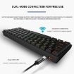 LEAVEN K28 61-Key RGB Wireless/Wired Mechanical Keyboard, Tea Axis Pink - 5