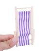 1:12 Scale Red Beach Lounge Chair Model - 2 PCS, Foldable Props - 3
