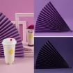 Orange Folding Fan Photography Background - 69x39cm Cardboard Prop - 4