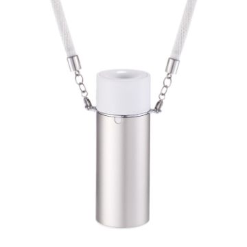 EP205 Silver Portable Air Purifier Necklace - Negative Ion Hanging Collar - 1