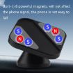 Black Aluminum Alloy Car Mobile Phone Bracket - Portable Folding Frame - 4