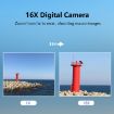 DC403L-AF 2.4" 16X Zoom HD Digital Camera for Kids - EU Plug, Green - 6