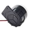 BJ-1K 12V High-Decibel Buzzer Dual Audio Siren Alarm (Red White Black) - 3