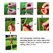 Luminous Tent Wind Rope with S Buckle - 4m x 6 Rolls, Black - 4