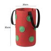 Hanging Strawberry Plant Bag, 13 Holes, 20x35cm, Red, Multi-Mouth - 3